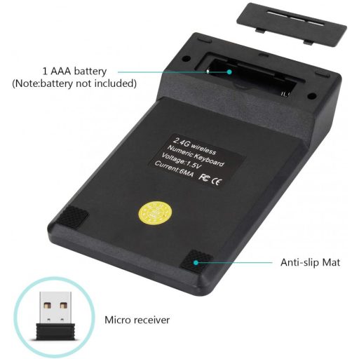 SilverHome Numerikus billentyűzet USB vevőegységgel