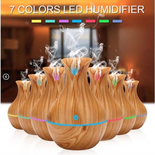 SilverHome Color Fa hatású LED-es illatosító - dió