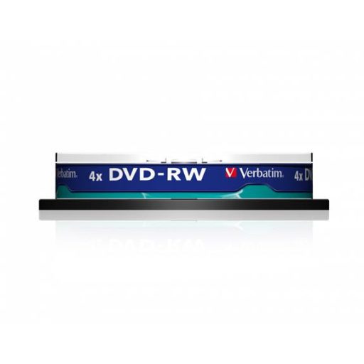 DVD-RW lemez, újraírható, 4,7GB, 4x, 10 db, hengeren, VERBATIM