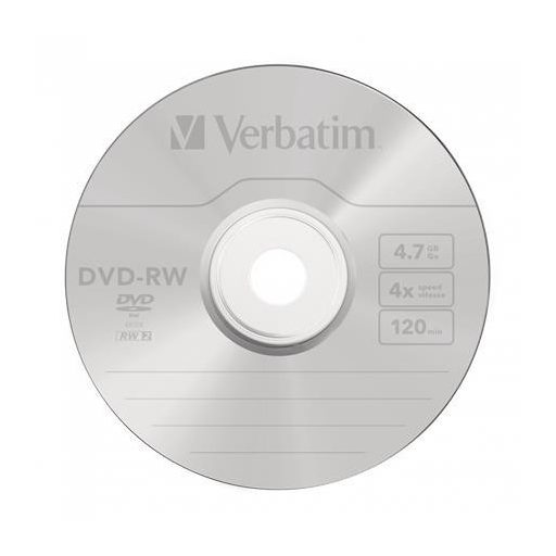 DVD-RW lemez, újraírható, 4,7GB, 4x, 10 db, hengeren, VERBATIM