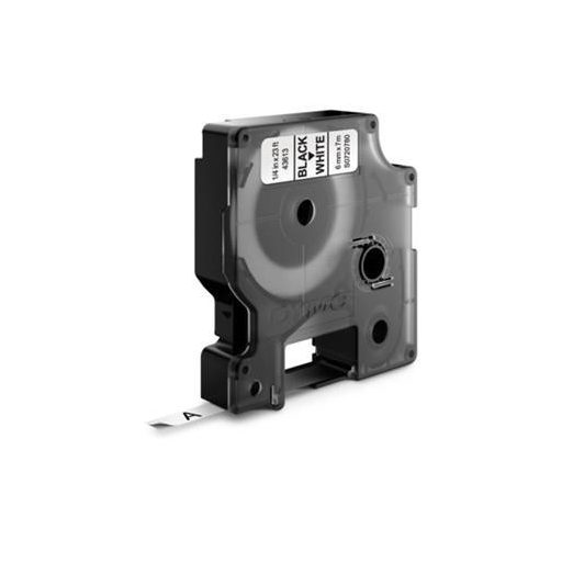 Feliratozógép szalag, 6 mm x 7 m, DYMO "D1", fehér-fekete