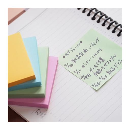 Öntapadó jegyzettömb, 76x127 mm, 100 lap, STICK N, zöld