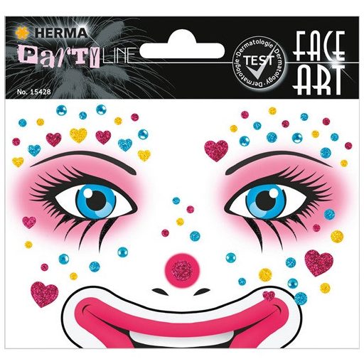 Dekormatrica Herma fényes arc matrica Anna bohóc