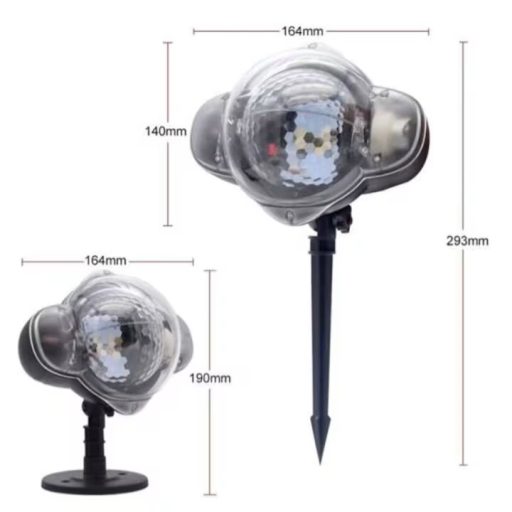 Snowball LED Projektor – Színes fények, kültéri és beltéri használatra