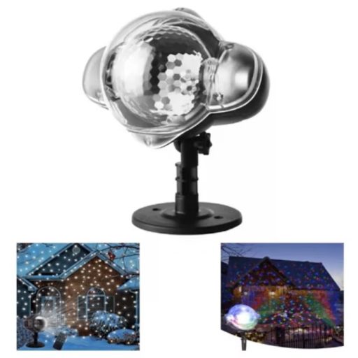 Snowball LED Projektor – Színes fények, kültéri és beltéri használatra