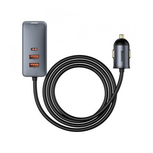 Baseus Autós Telefontöltő 2 USB 1 Type-C