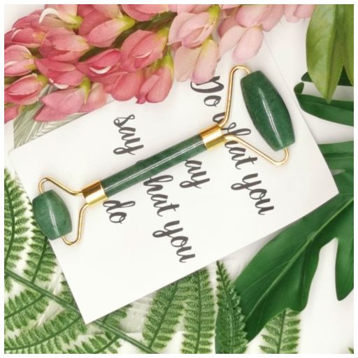 Masszázsroller ajándék rózsakvarccal zöld