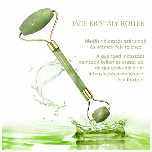 Masszázsroller ajándék rózsakvarccal zöld