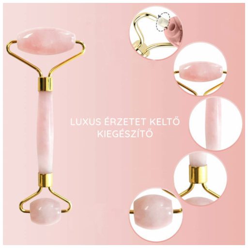 Masszázsroller ajándék rózsakvarccal zöld