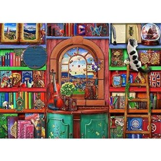 SilverHome Különös Könyvespolc Puzzle 1000db