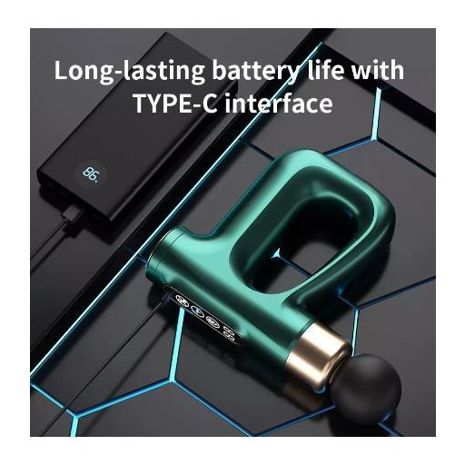 SilverHome Bluetooth Hangszóróval felszerelt Masszázs Pisztoly - Fascial Gun