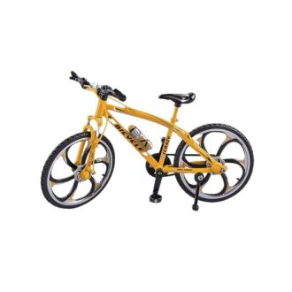   1:10 Méretarányú MTB Modellkerékpár - sárga – Részletgazdag Gyűjtői Biciklimodell