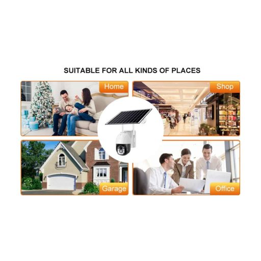 SilverHome Napelemes 4G PTZ biztonsági kamera SIM kártya foglalattal