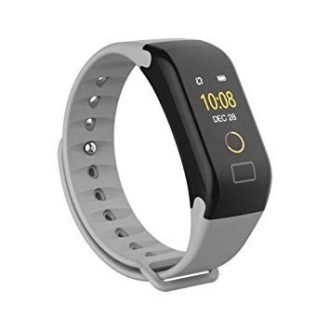   Bluetooth aktivitásmérő színes kijelzővel - szürke szíj, vízálló F1C