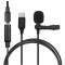 Lavalier Csiptetős mikrofon Type-C bemenettel + AUX bemenet - JH-042-A