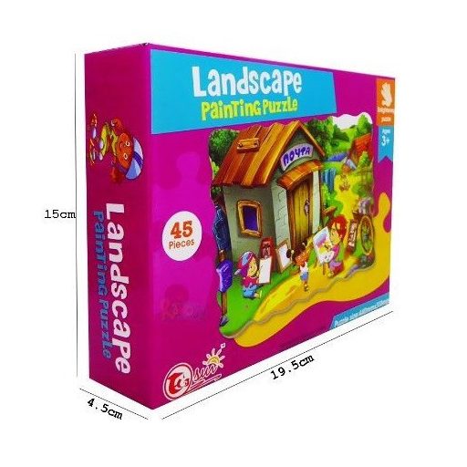 SilverHome Festés a Szabadban 45 Darabos Puzzle Kicsiknek