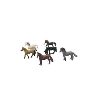   SilverHome Farmer Élet Lovas Minifigurák gyerekeknek hat darabos