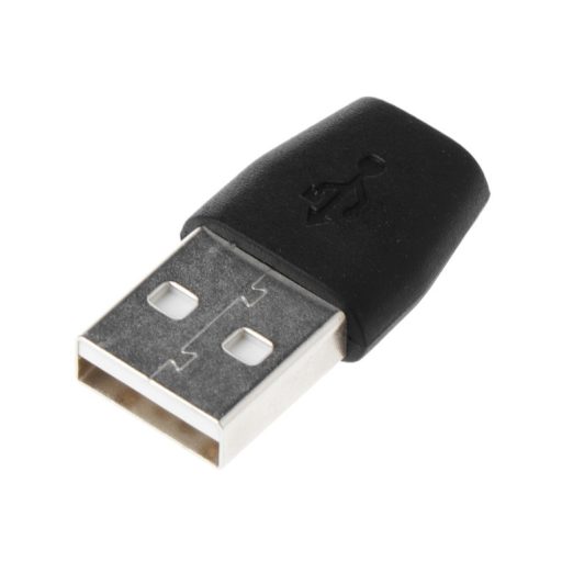 OTG átalakitó adapter (MicroUSB -> USB 2.0), fekete