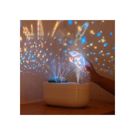 SilverHome Asztali kivetítő, éjszakai fény és 1000 ml-es dupla permetezéses párásító