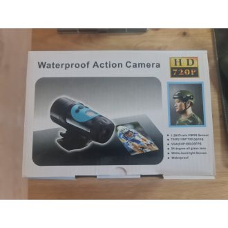 Vízálló HD akciókamera extrém sportokhoz, motorozáshoz