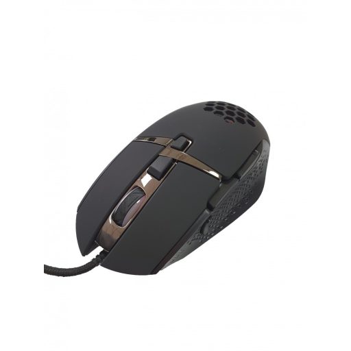 Vezetékes Gaming egér GM82, 1000-6400dpi, RGB világítás, Fekete