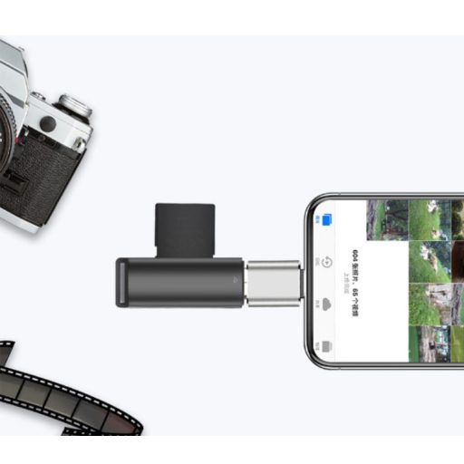 OTG átalakitó adapter (USB 3.0-ról Lightning), Fekete