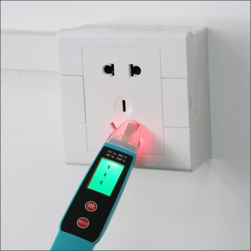 Érintésmentes Infravörös Hőmérő és Fáziskereső, JHL-18A, -30/250°C 12/1000V