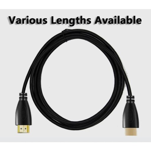 HDMI kábel, 1.5 méter, high definition, FullHD, apa-apa csatlakozó, fekete