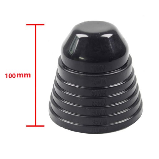 Univerzális Autó Fényszóró Védő Gumiharang, porvédő, vízálló, égésgátló és magas hőmérsékletnek ellenálló anyag, 70-100 mm, fekete