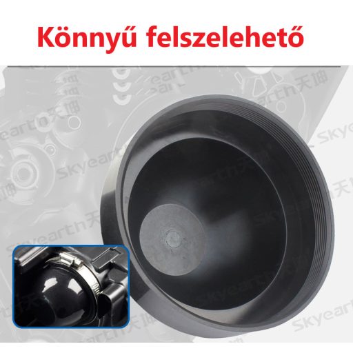 Univerzális Autó Fényszóró Védő Gumiharang, porvédő, vízálló, égésgátló és magas hőmérsékletnek ellenálló anyag, 70-100 mm, fekete