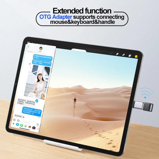 OTG átalakitó adapter (USB 3.0->MicroUSB ), Fekete