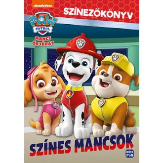 Mancs Őrjárat - Színes mancsok - Színezőkönyv
