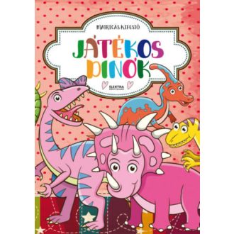 Játékos dinók - Matricás kifestő