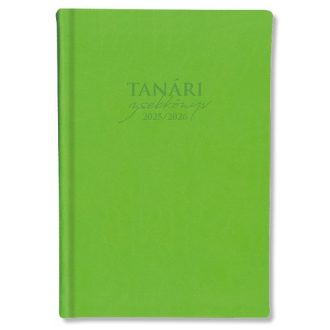 Tanári zsebkönyv pd 2025-2026 műbőr zöld