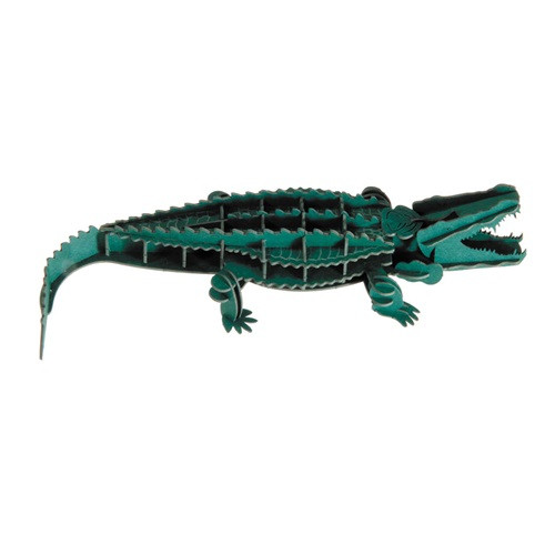 3D papírmodell Fridolin Krokodil